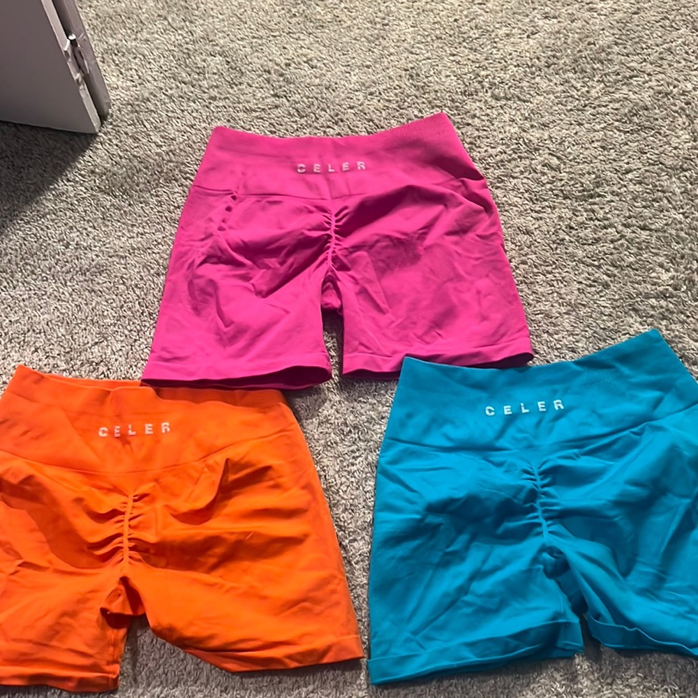 Celer spandex workout shorts